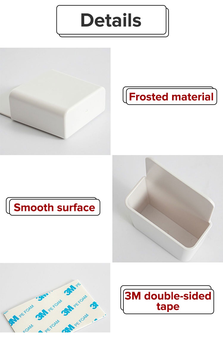 Wall Mounted Holder Punch-free Storage Box-7